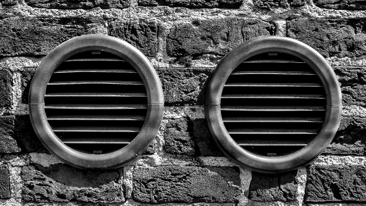 Vents showing how air tightness can affect part L compliance and SAP Calculation results